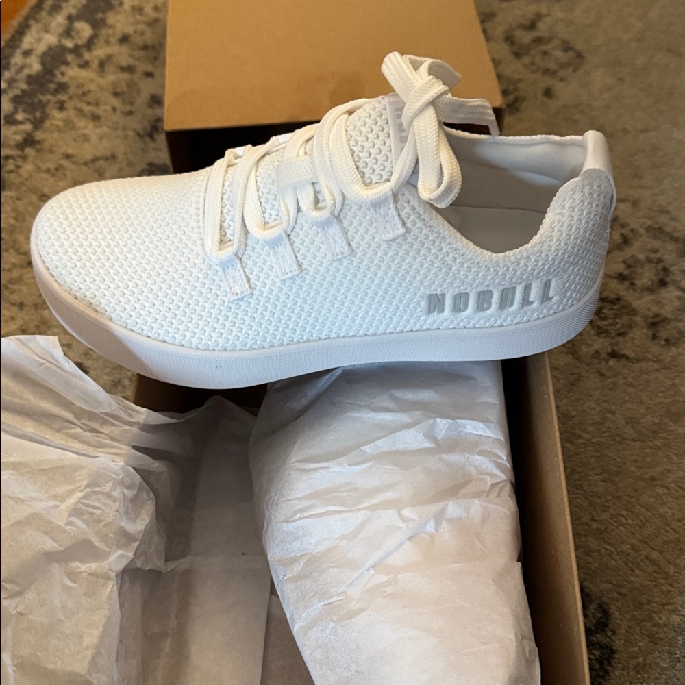 Women’s NOBULL White Recs Knit Footwear